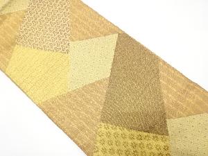 佐賀錦　切りばめ風　古典柄織り出し　袋帯